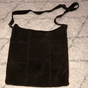 Chocolate brown suede bag (5/$35)